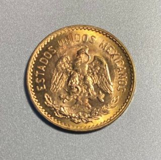 1955 Mexican Cinco Pesos Gold Coin