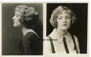 1910 - 20s Silent Film Actress Constance Talmadge Dbw Portrait Photos Alexander (2