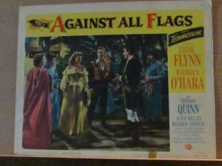 Against All Flags,  Errol Flynn Lobby Card