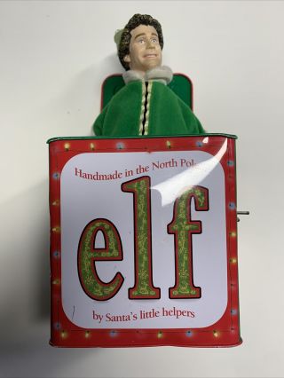Buddy The Elf Movie Promo Metal Jack - In - The - Box 2003 Will Ferrel
