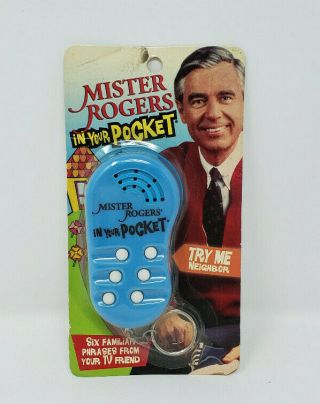 Mr.  Mister Rogers In Your Pocket Electronic Key Chain With 6 Phrases