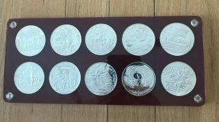 1969 Tunisia Dinar Proof Set - Silver - In Capitol Holder
