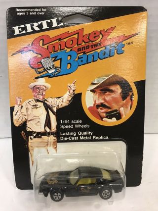 Vintage 1980 Ertl Smokey And The Bandit 1583 Toy Car 1:64 In Blister Pack