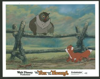 Fox & Hound Lobby Card Set Of 8 (fine) 1981 Walt Disney Movie Poster Art 415