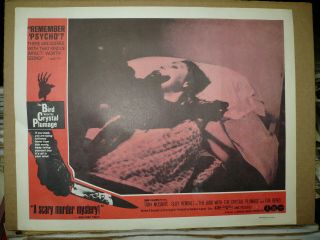 The Bird With The Crystal Plumage,  Orig 1970 Lc [dario Argento Slasher]