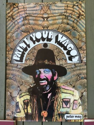 Paint Your Wagon 1969 Movie Poster,  Peter Max Design Very Rare