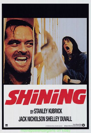 The Shining Movie Poster 27x39 Inch Jack Nicholson Stanley Kubrick Sonis C.  P.