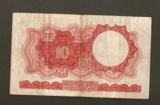 Malaya and British Borneo 1961 10 dollars banknote 2
