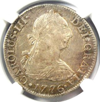 1776 - Mo Fm Mexico Charles Iii 2 Reales Coin (2r) - Certified Ngc Xf Details