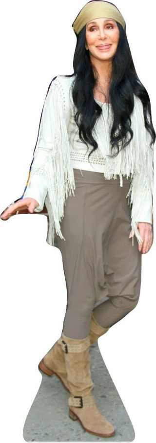 Cher - Casual Pants 69 " Tall Life Size Cardboard Cutout Standee