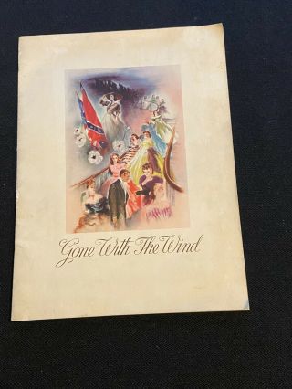 Vintage Souvenir Program Gone With The Wind 1939 Release Mgm Film Movie