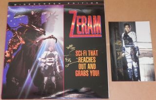 Zeiram 1991 Laserdisc,  Still Autographed Signed Yûko Moriyama Keita Amemiya