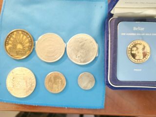 1978 - $100 - One Hundred Dollar Gold Coin Of Belize - Proof - - Franklin