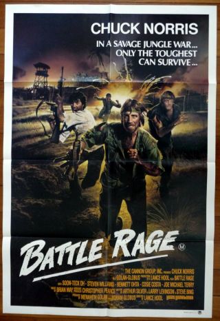 Battle Rage Missing In Action 2 1985 Australian One Sheet Movie Poster