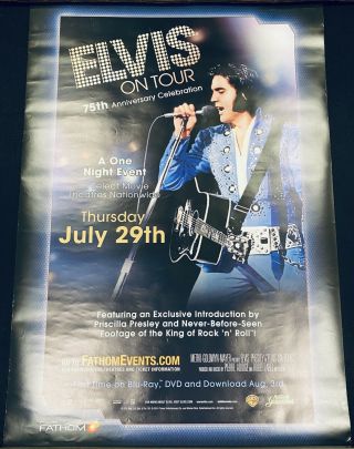 Elvis Presley - Elvis On Tour - Poster - 75th Anniversary - 1 Sheet Double Sided