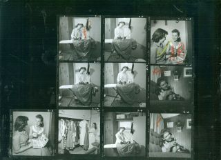 The Lennon Sister With Cut Out - - - 8 X 10 - Contact Sheet Photograph