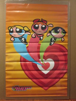 Vintage 1999 The Powerpuff Girls Cartoon Network Show Poster 7506