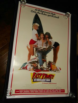 Fast Times At Ridgemont High Sean Penn Rolled One Sheet Poster