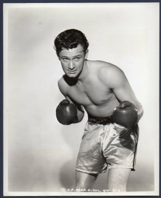 1st Lead Role William Holden Boxer In Golden Boy Vintage Photo Barechested Actor