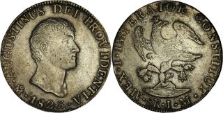 Mexico - Empire Of Iturbide: 8 Reales Silver 1823 Mo Jm (mexico City) - Vf,