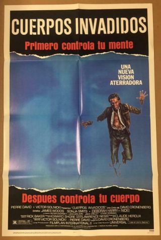 D.  Cronenberg James Woods Sonja Smits Debbie Harry Videodrome Movie Poster 2878