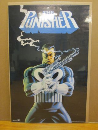 Vintage The Punisher Gunsmoke Marvel Comics Poster 1991 8154