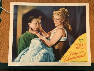 Diary Of A Chambermaid 1946 United Artists 11x14 " Lobby Card Paulette Goddard