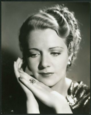 Ruby Keeler In Stylish Close - Up Portrait 1936 Dblwt Photo By Welbourne