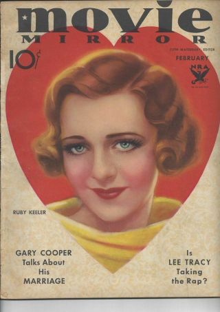 Movie Mirror - Ruby Keeler - February 1934