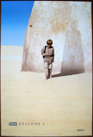 Us 1 - Sheet - Teaser Star Wars Epi - 1 1998 Movie Poster George Lucas Anakin Shadow S