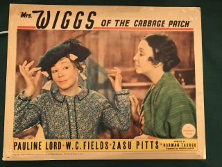 Mrs.  Wiggs Of The Cabbage Patch 1934 Paramount 11x14 Comedy Lobby Card Zasu Pitt
