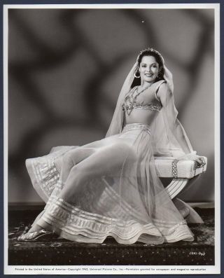 Aquanetta Busty Leggy Actress 1942 Vintage Orig Photo Cheesecake Harem Girl