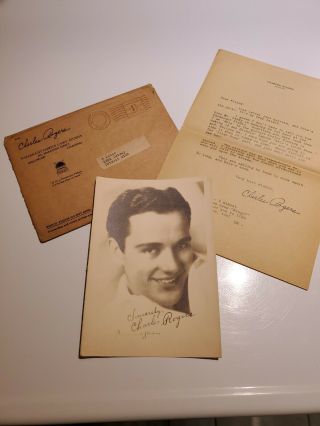 Charles " Buddy " Rogers Actor & Jazz Musician 1920s 5x7 Paramount Studios Photo