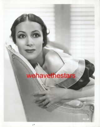Vintage Dolores Del Rio Gorgeous Beauty 30s Wb Publicity Portrait