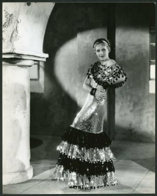 Ruby Keeler In Shimmering Dress 1935 Portrait Dblwt Photo By Welbourne