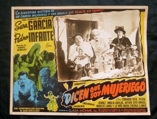 Pedro Infante Dicen Que Soy Mujeriego Vintage 1948 Lobby Card Photo
