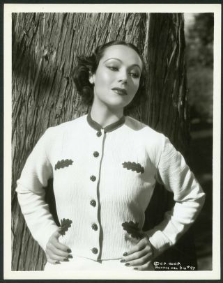 Dolores Del Rio In Stunning Portrait Vtg 1930s Columbia Pictures Photo