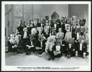 Carole Lombard W Masked People " Fools For Scandal " Vintage 1938 Photo