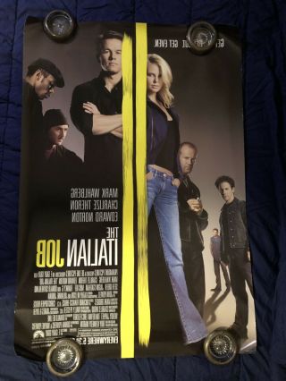 ADVANCE THE ITALIAN JOB 2006 MOVIE POSTER DOUBLE SIDED 27x40 2