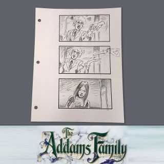 The Addams Family - Production Storyboard - Thing At The Seance