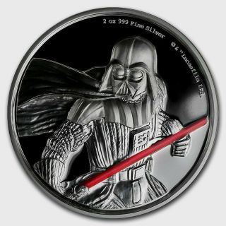 Niue - 2017 - 2 Oz Silver Proof Coin - Star Wars Darth Vader Coin