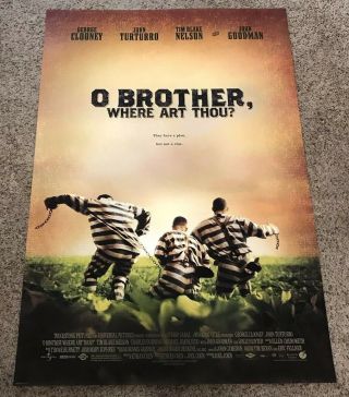 2000 O Brother Where Art Thou? Movie Poster,  Ds,  Rolled,  27x40