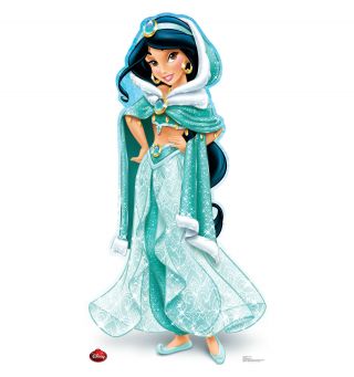 Princess Jasmine Aladdin Disney Christmas Lifesize Standup Standee Cutout Poster