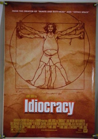 Idiocracy Ds Rolled Orig 1sh Movie Poster Luke Wilson Mike Judge Comedy (2006)