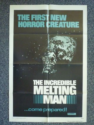 The Incredible Melting Man 1977 American One Sheet Horror Movie Poster