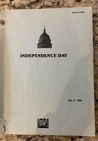 Independence Day Movie Script - Official 2nd Draft May 11 1995 20th Century Fox