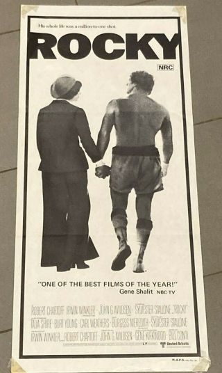 Rocky (sylvester Stallone) Australian Daybill Movie Poster 1977