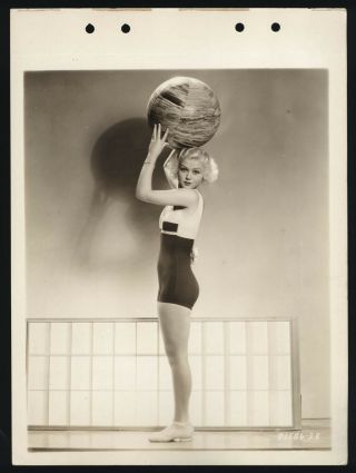 Toby Wing - Vintage 1934 Leggy Swimsuit Pinup