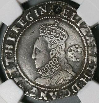 1582 Elizabeth I 6 Pence Great Britain Silver Coin Ngc Vf Det Sword (21020302c)