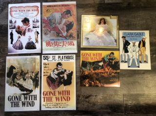 Gone With The Wind 4 - 10.  5 X 16.  75 Posters,  2 Calendars,  Gable Paper Dolls